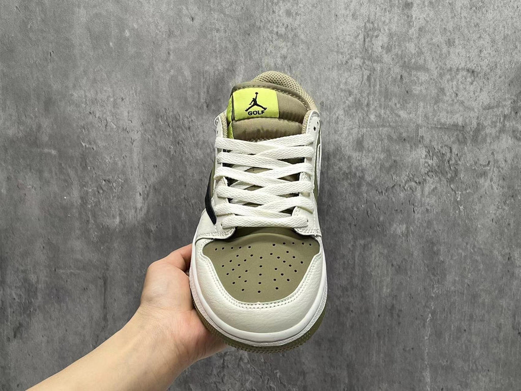 Travis Scott x Air Jordan 1 Low Golf Olive & Sail