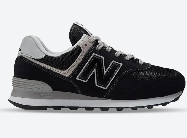 Men's New Balance 574 Wide Fit Black & Grey