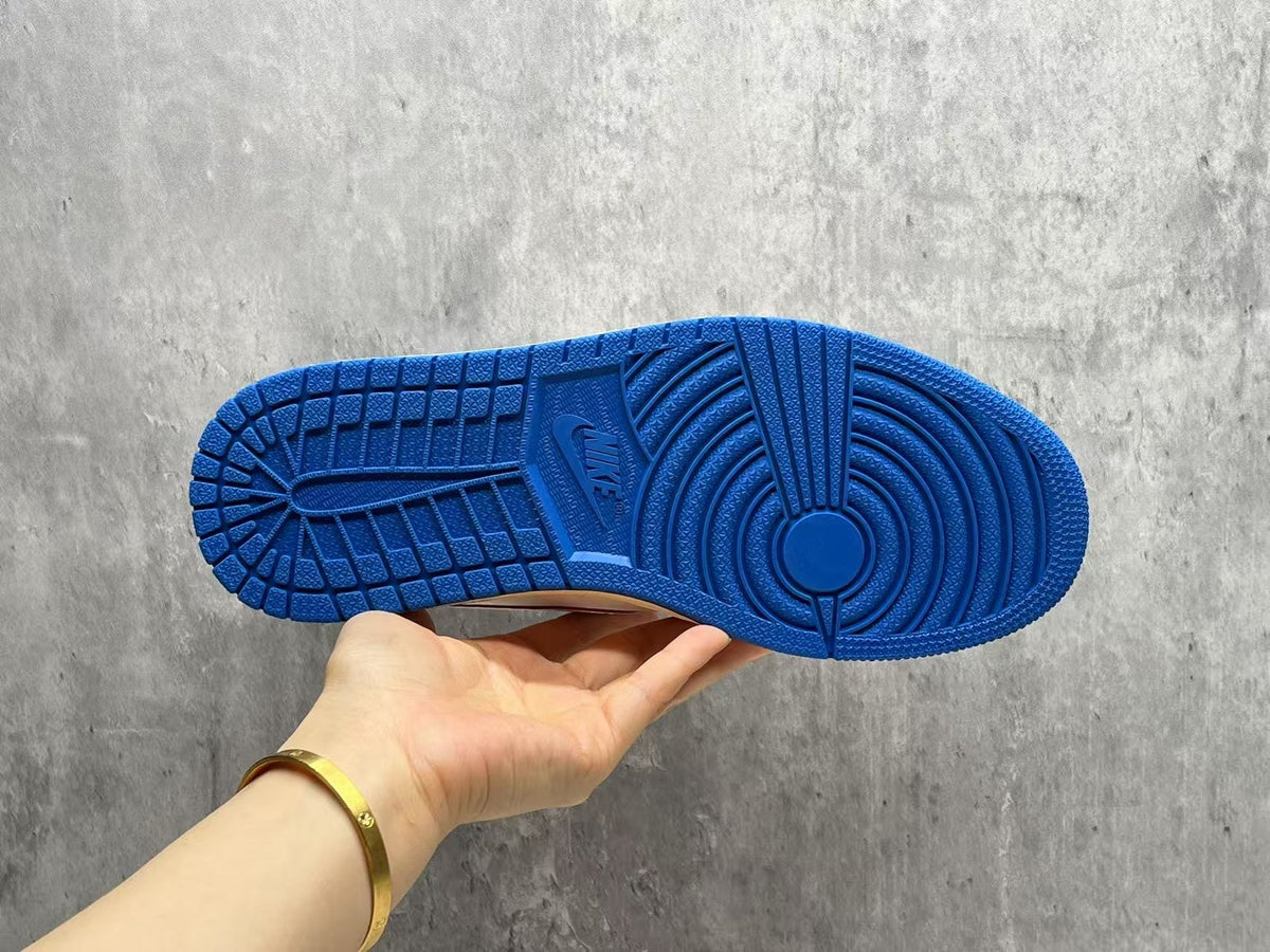 Travis Scott x Fragment x Air Jordan 1 Low Cream & Blue