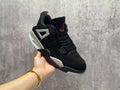 AJ4 Black & Grey Speckled Sneakers