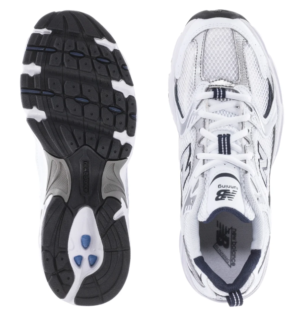 New Balance 530 Women's Wide Sneakers – White & Silver
