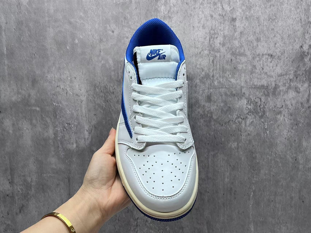Travis Scott x Fragment x Air Jordan 1 Low White & Blue