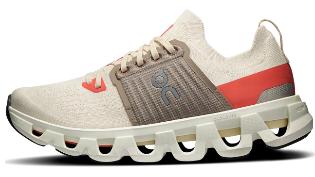 On Cloudswift V4 Cream & Grey Sneakers