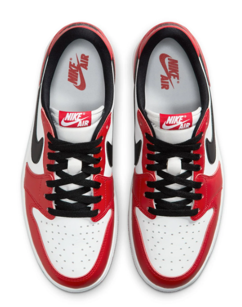 Air Jordan 1 Retro Low OG Men's Sneakers | Red, White & Black