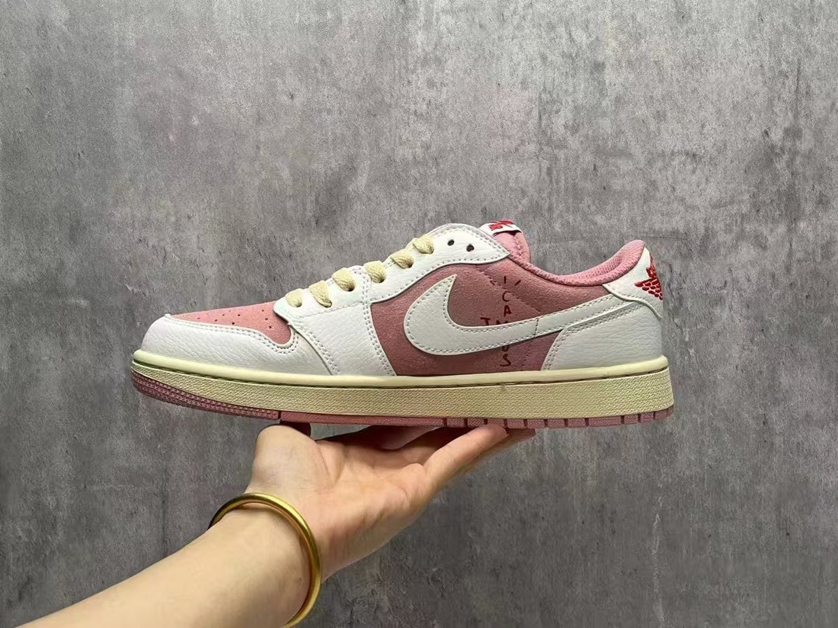 Travis Scott x Air Jordan 1 Low OG Pink & Sail (Copy)