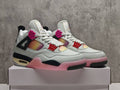 AJ4 White & Pink Gradient Sneakers