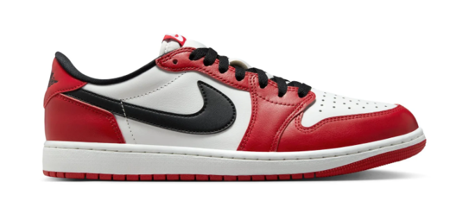 Air Jordan 1 Retro Low OG Men's Sneakers | Red, White & Black