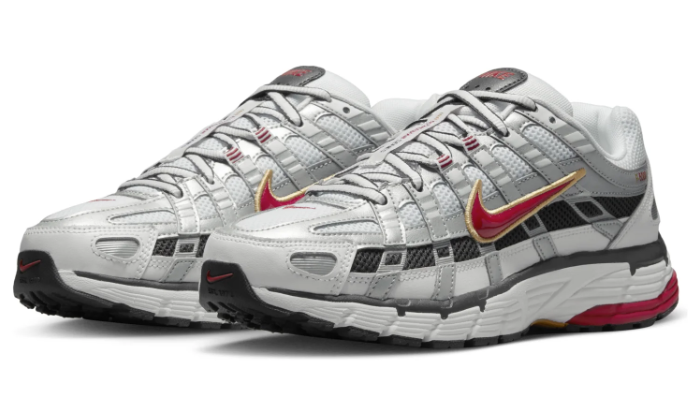 Nike P-6000 CNPT Women's Sneakers – Metallic Silver / Red