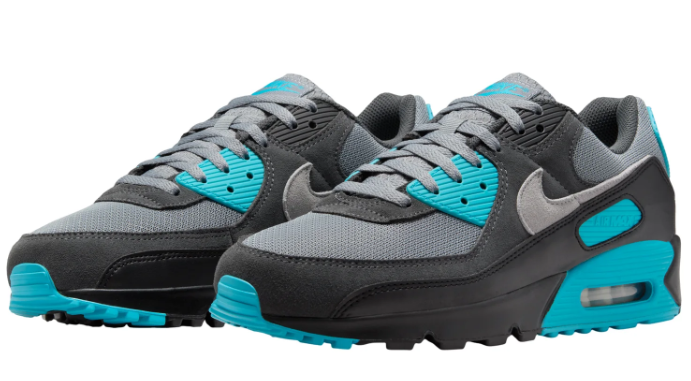 Nike Air Max 90 Sneakers – Cool Grey, Dusty Cactus & Black