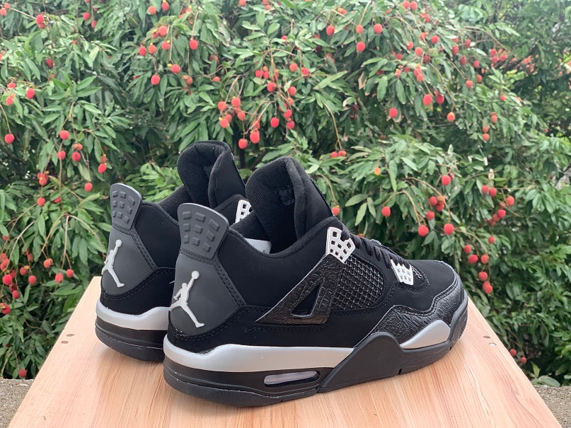 Air Jordan 4 Spotlight Black & Grey Sneakers