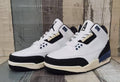 Air Jordan 3 Retro White, Black & Blue Sneakers
