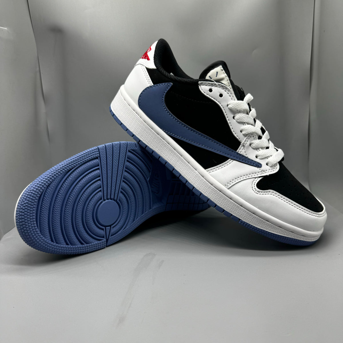 Travis Scott x Air Jordan 1 Low OG White Black & Blue