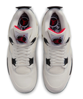 Air Jordan 4 Retro Men's Sneakers | White, Black & Red