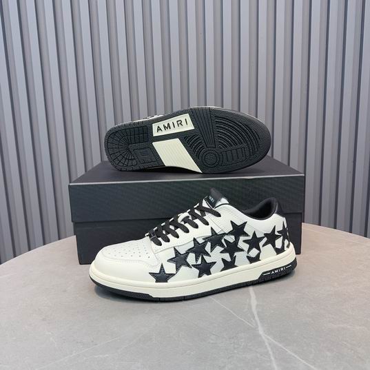 AMIRI White & Black Star Low-Top Sneakers