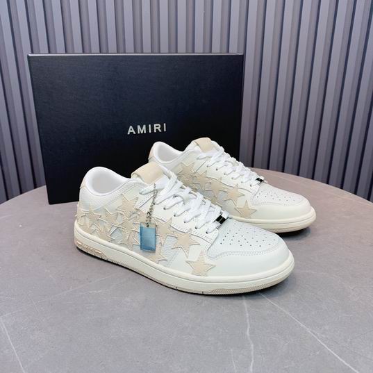 AMIRI White & Cream Star Low-Top Sneakers