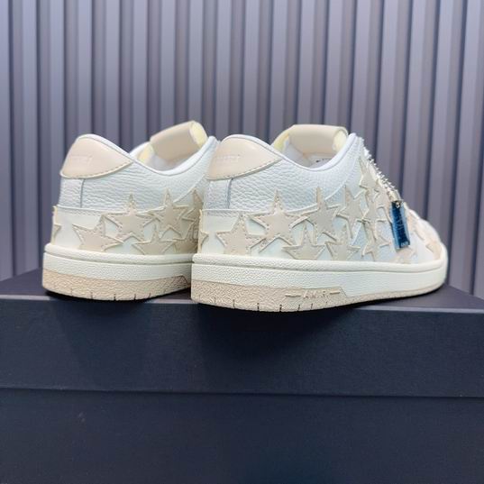 AMIRI White & Cream Star Low-Top Sneakers