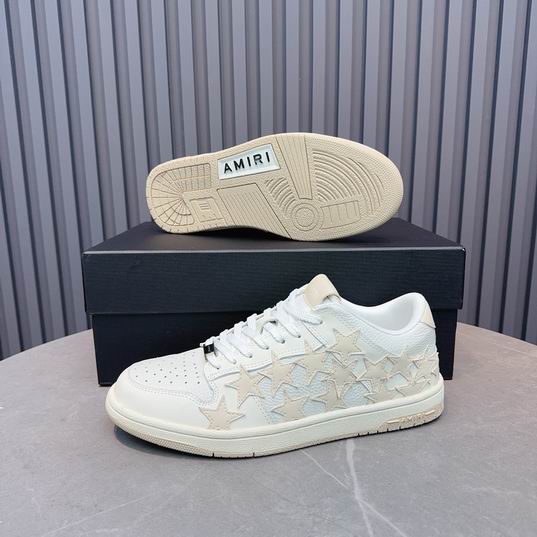 AMIRI White & Cream Star Low-Top Sneakers