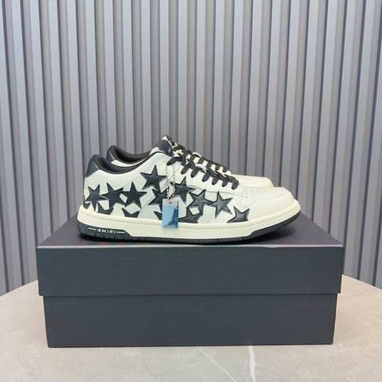 AMIRI White & Black Star Low-Top Sneakers
