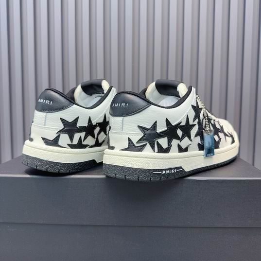 AMIRI White & Black Star Low-Top Sneakers