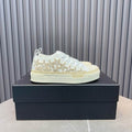 AMIRI White & Gold Star Low-Top Sneakers with Cream Sole