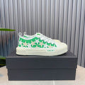 AMIRI Green & White Star Low-Top Sneakers with Cream Sole