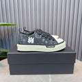 AMIRI Black Bandana Print Low-Top Sneakers