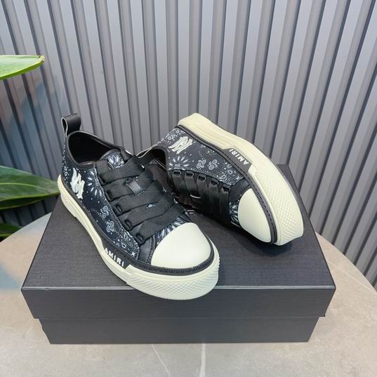 AMIRI Black Bandana Print Low-Top Sneakers
