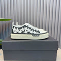 AMIRI Black & White Star Low-Top Sneakers with Cream Sole