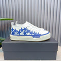AMIRI White & Royal Blue Star Low-Top Sneakers