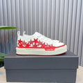 AMIRI White & Red Star Low-Top Sneakers with Cream Sole