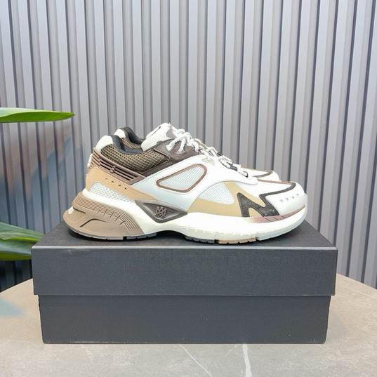 AMIRI White & Taupe Chunky Low-Top Sneakers