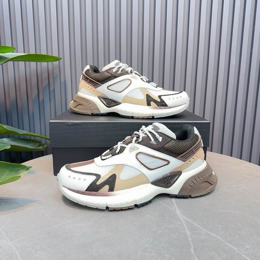 AMIRI White & Taupe Chunky Low-Top Sneakers