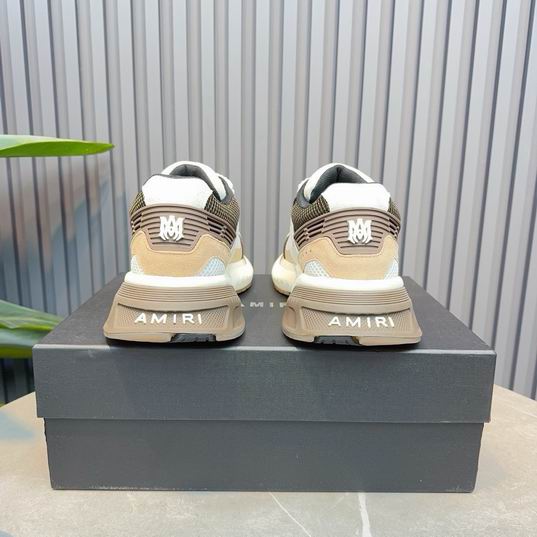 AMIRI White & Taupe Chunky Low-Top Sneakers