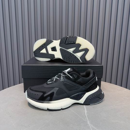 AMIRI Black & Grey Chunky Low-Top Sneakers