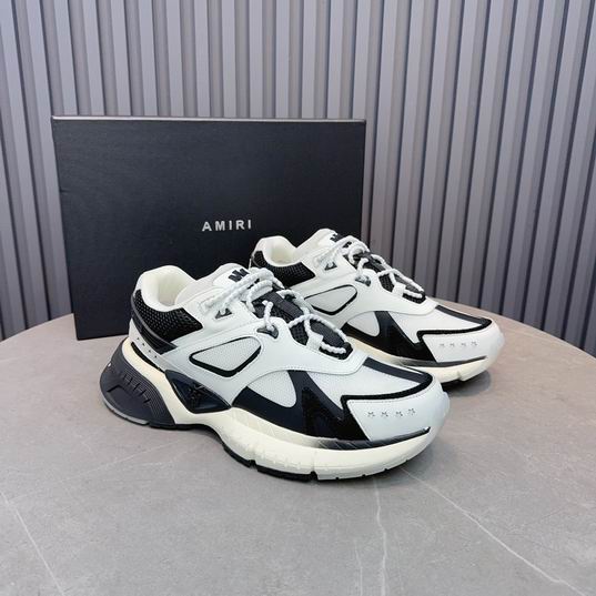 AMIRI White & Black Chunky Low-Top Sneakers