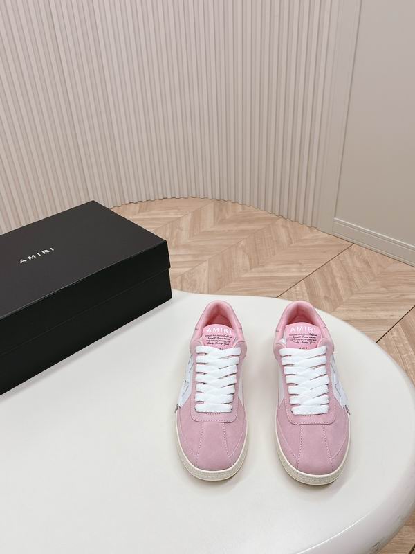 AMIRI Pink Low-Top Sneakers with White Star Panels