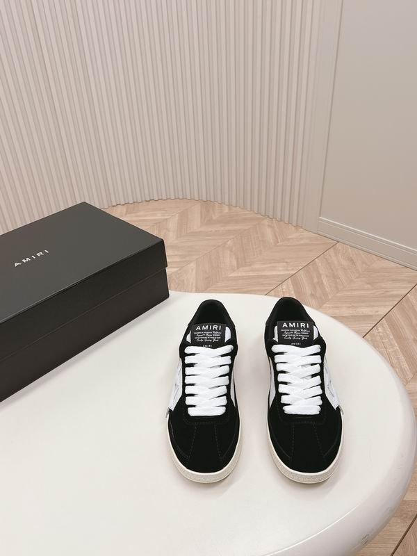 AMIRI Black Low-Top Sneakers with White Star Panels