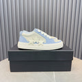AMIRI Light Blue and Cream Low-Top Sneakers with Stars