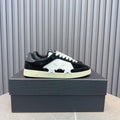 AMIRI Black Low-Top Sneakers with White Stars and Cream Sole