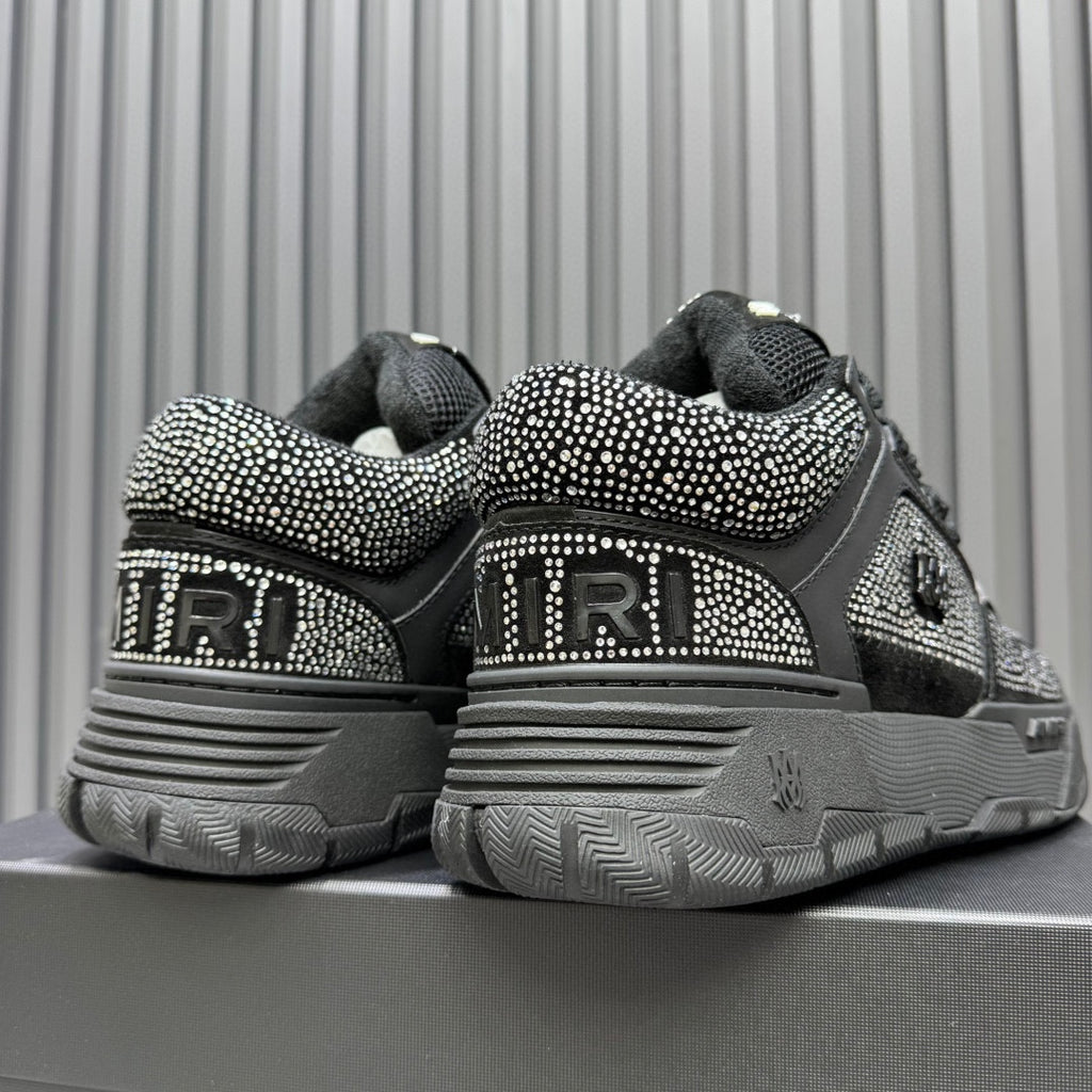 AMIRI Black Embellished Sneakers with Chunky Sole