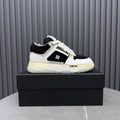 AMIRI Black and White Embellished Sneakers with Chunky Sole