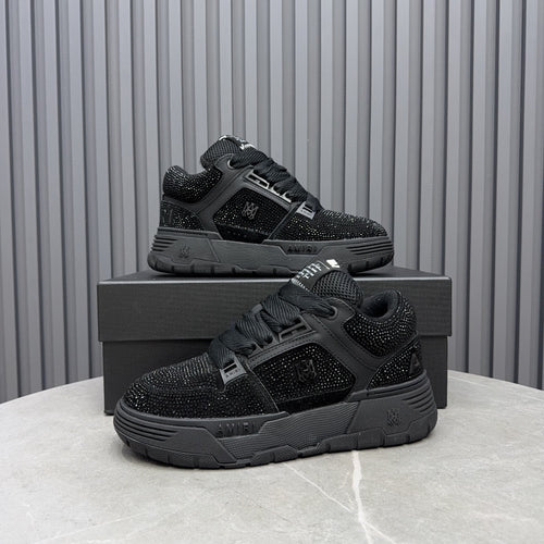 AMIRI Black Embellished Sneakers with Chunky Dark Sole