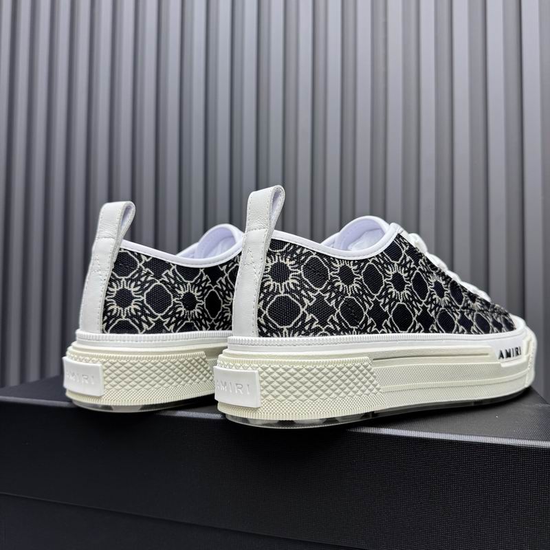 AMIRI Black & White Patterned Low-Top Sneakers