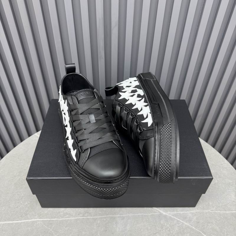 AMIRI Black & White Star Low-Top Sneakers