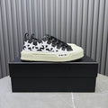AMIRI Black Glitter & White Star Low-Top Sneakers
