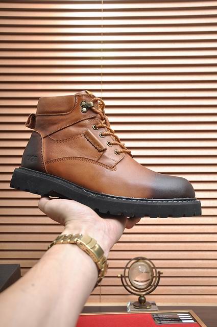 UGG Brown Lace-Up Ankle Boots