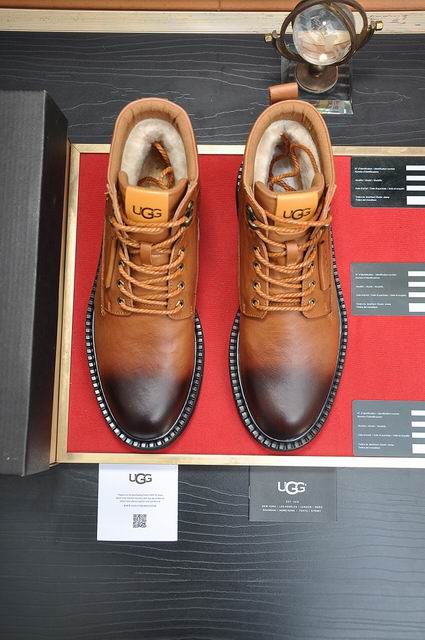 UGG Brown Lace-Up Ankle Boots