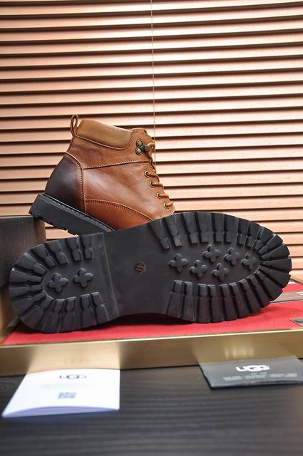 UGG Brown Lace-Up Ankle Boots
