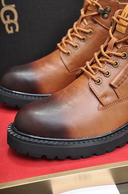 UGG Brown Lace-Up Ankle Boots