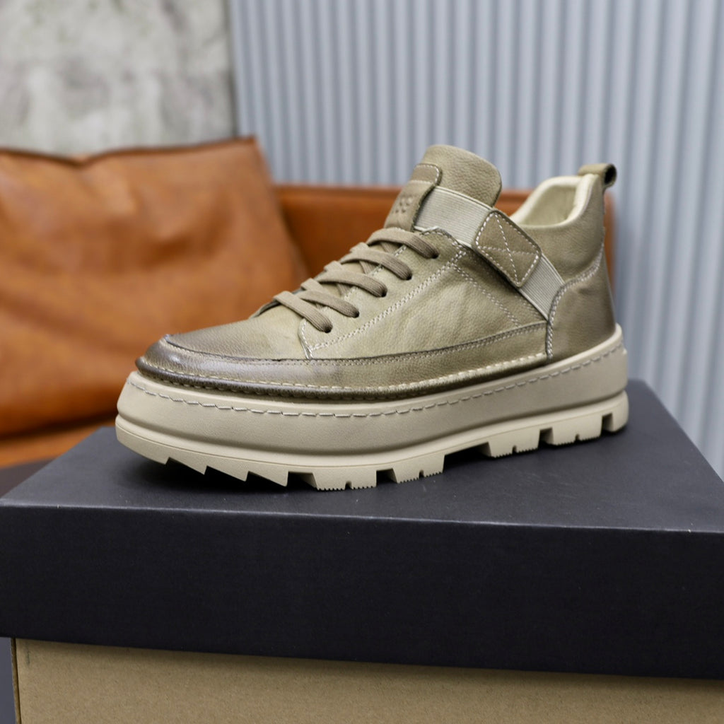 UGG Olive Lace-Up Platform Shoes